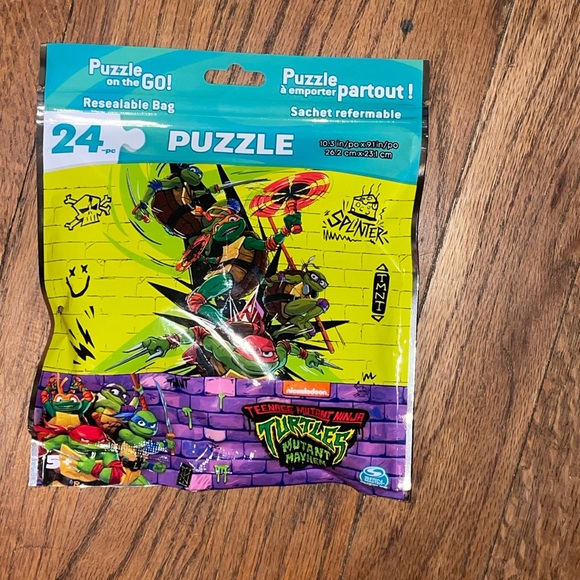 •NICKELODEON•NIB TEENAGE MUTANT NINJA TURTLES "MUTANT NAYHEM" 24 PC.  PUZZLE(5+) - Picture 5 of 5
